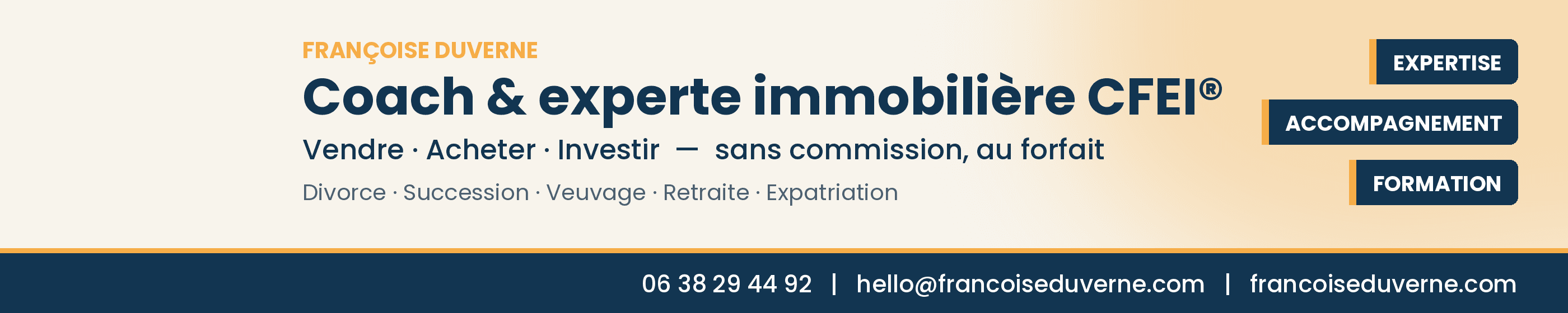 Françoise Duverne Coach et experte Immobilière - Agent immobilier à Le Creusot